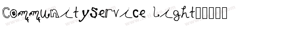 CommunityService Light字体转换